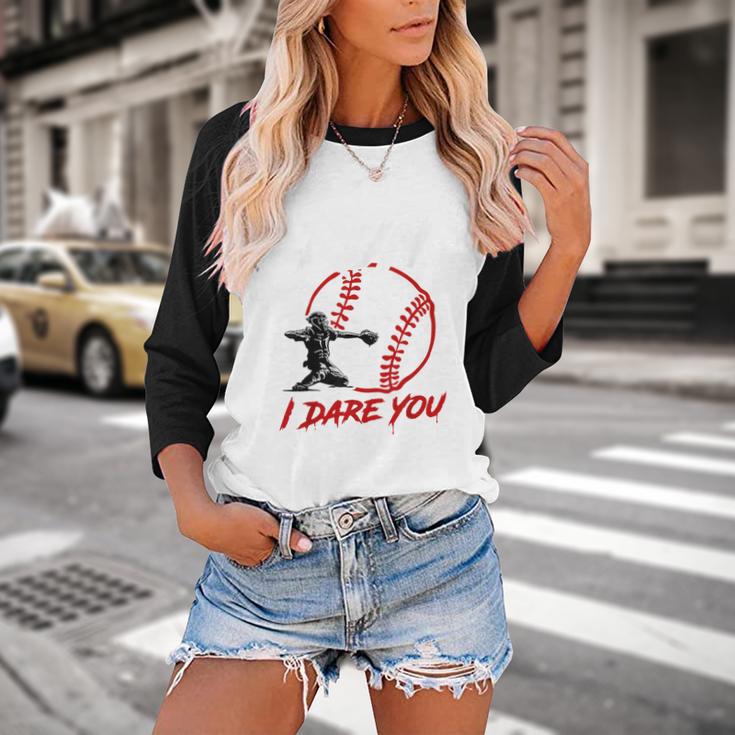 Vintage Baseball Catcher Boys Go Ahead Run I Dare You Baseball Raglan Shirt Vintage Baseball Catcher Boys Go Ahead Run I Dare You Baseball Raglan Shirt