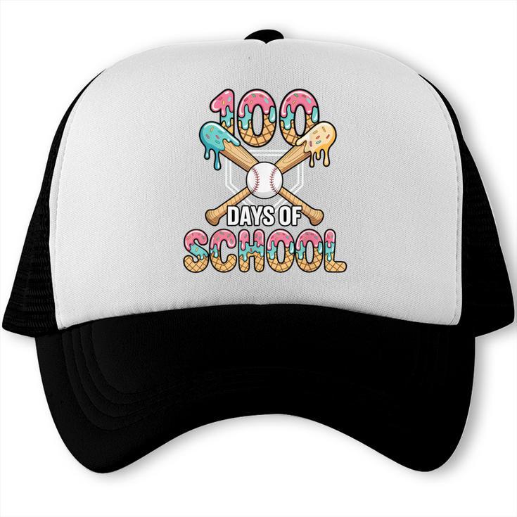 100 Days Of School Baseball 100th Day Of School Trucker Cap