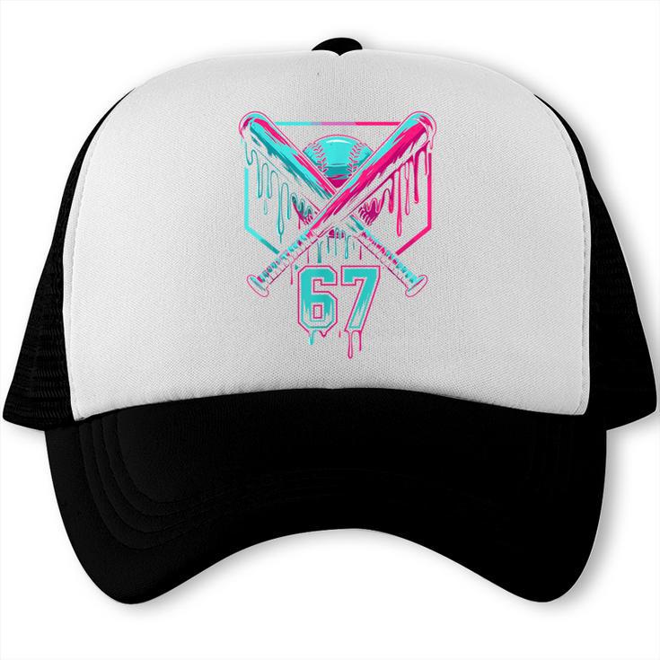 67 Baseball Drip Six Seven Gen Alpha Slag Trucker Cap