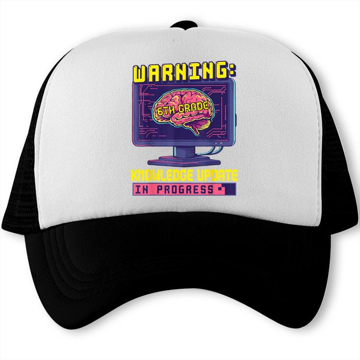 6th Grade Back To School Sixth Grade Smart Boys Computer Trucker Cap