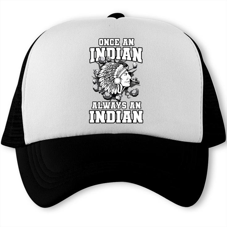 Always An Indian Back To School Spirit Premium Tri-Blend Trucker Cap