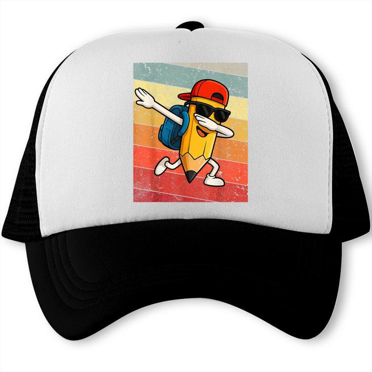 Back To School Dabbing Pencil First Day Boys Kids Trucker Cap