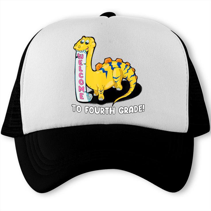 Back To School Welcome To Fourth Grade Trucker Cap
