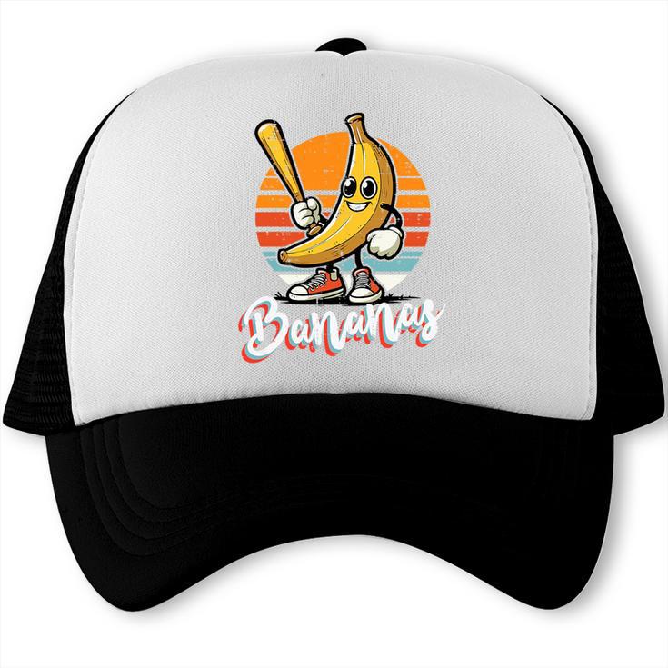 Bananas Baseball Sunset Retro Fruit Sports Boys Kids Men Premium Tri-Blend Trucker Cap Bananas Baseball Sunset Retro Fruit Sports Boys Kids Men Premium Tri-Blend Trucker Cap