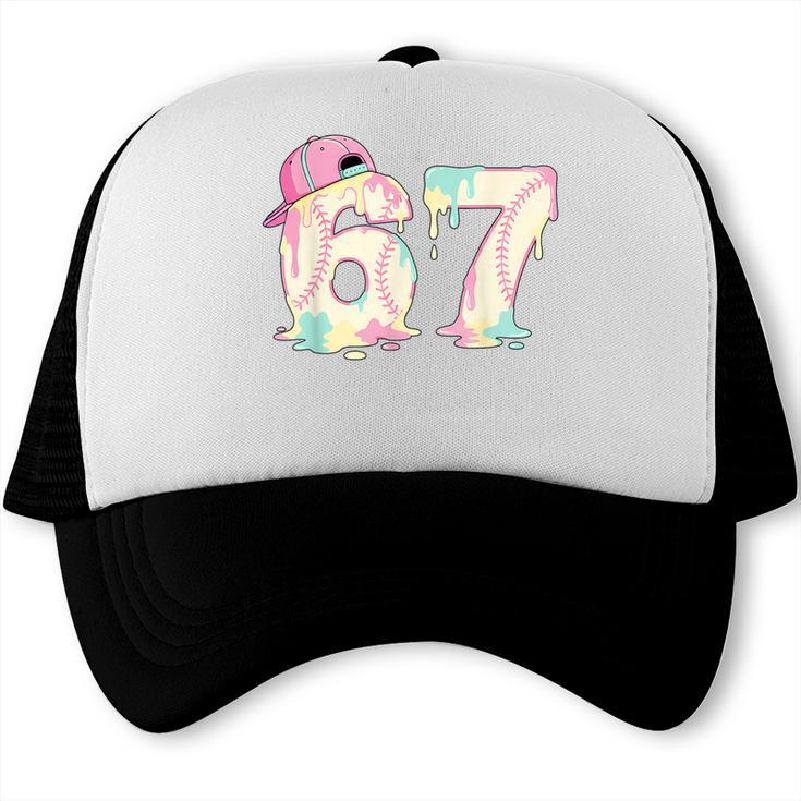 Baseball 67 Dripping Six Seven Drip Boys Gen Z Trucker Cap
