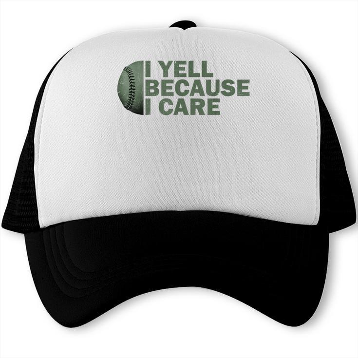 Baseball Art For Men Humor Baseball Dad Trucker Cap