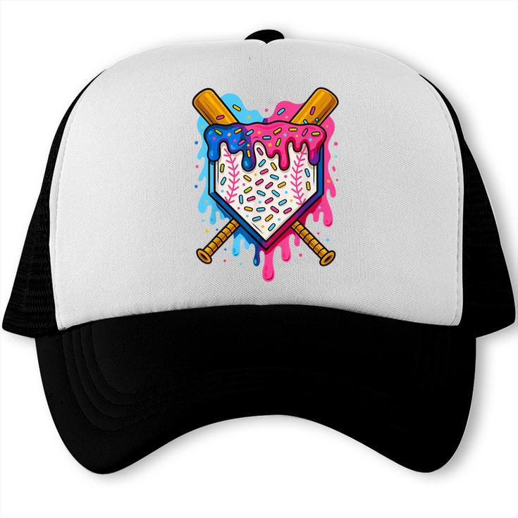 Baseball Boys Ice Cream Drip Baseball Trucker Cap Baseball Boys Ice Cream Drip Baseball Trucker Cap