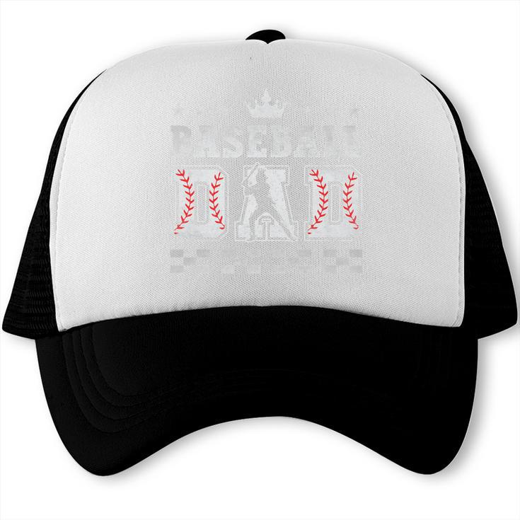 Baseball Dad Father's Day Baseball Father Retro Vintage Premium Trucker Cap Baseball Dad Father's Day Baseball Father Retro Vintage Premium Trucker Cap