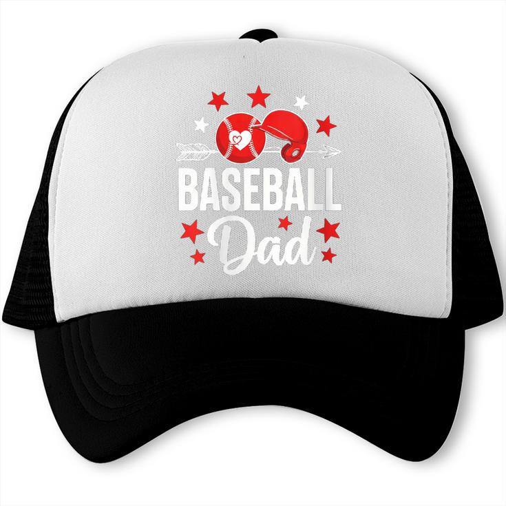 Baseball Dad Baseball Father's Day Baseball Player Men Trucker Cap