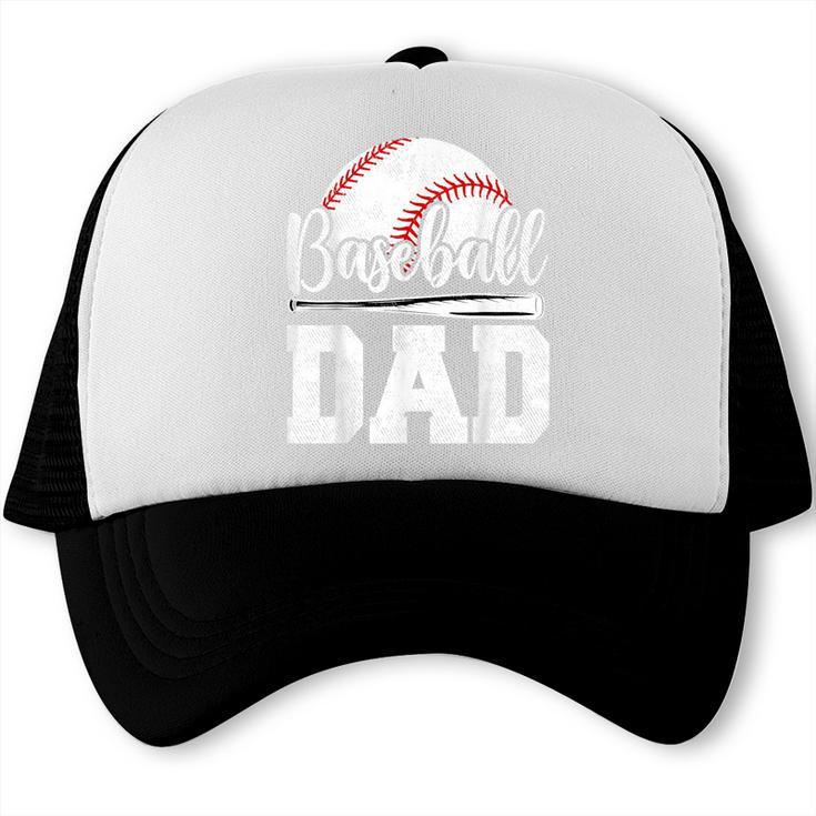 Baseball Dad Baseball Player Game Day Father's Day Trucker Cap