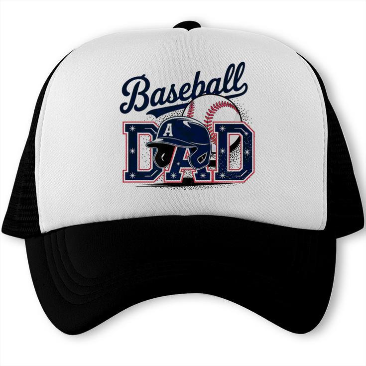 Baseball Dad Proud Fathers Sports Gear Premium Trucker Cap