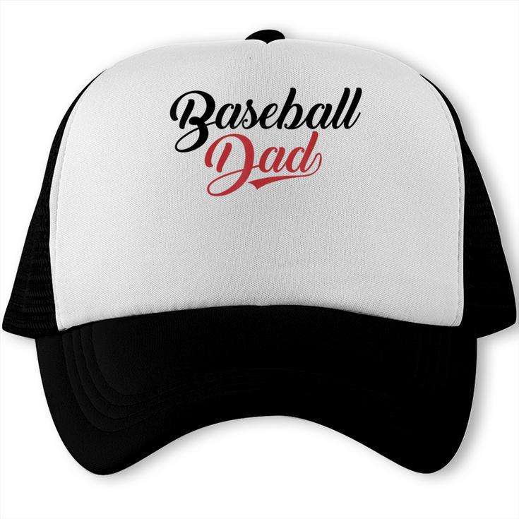 Baseball Dad Script Trucker Cap