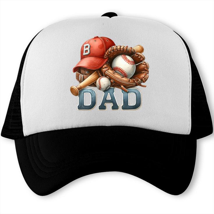 Baseball Dad Spectator Father's Day Game Day Youth Baseball Trucker Cap Baseball Dad Spectator Father's Day Game Day Youth Baseball Trucker Cap