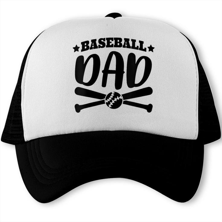 Baseball Dad Baseball Sports Trucker Cap