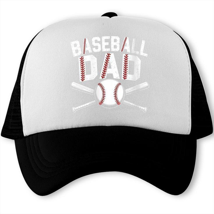 Baseball Dad Tees For Men Boys Kid Happy Fathers Day Trucker Cap Baseball Dad Tees For Men Boys Kid Happy Fathers Day Trucker Cap
