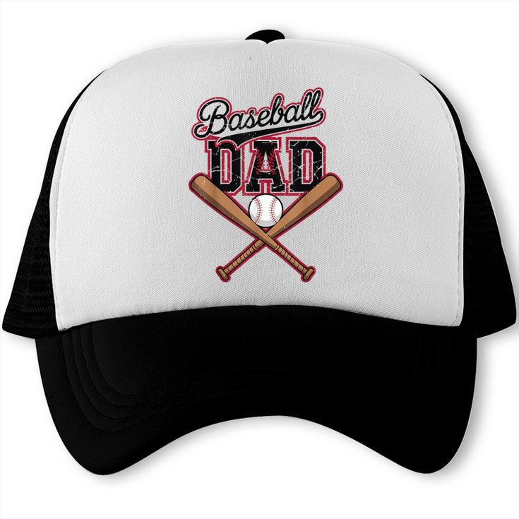 Baseball Dad Vintage Father's Day Family Humor Sport Lovers Trucker Cap