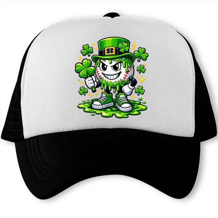 Baseball Drip Icecream Apparel Youth Boy St Patrick Day Trucker Cap Baseball Drip Icecream Apparel Youth Boy St Patrick Day Trucker Cap