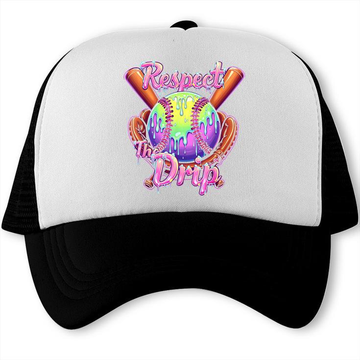 Baseball Drip Respect The Drip Purple Ice Cream Sprinkles Trucker Cap Baseball Drip Respect The Drip Purple Ice Cream Sprinkles Trucker Cap
