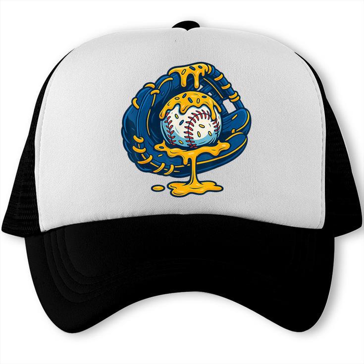 Baseball Drip Team For Boys Ice Cream Cool Trucker Cap