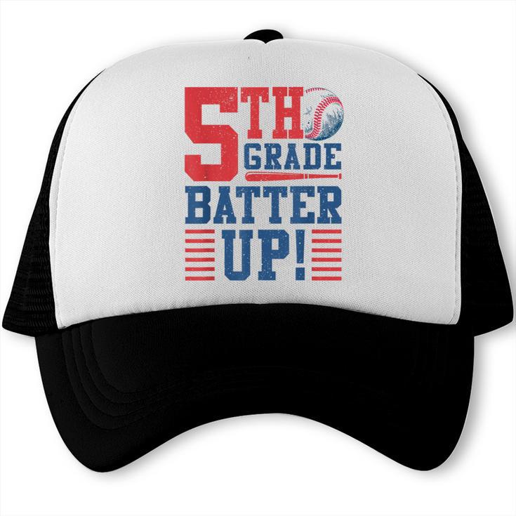 Baseball Fifth Grade Back To School 5th Grade Batter Up Trucker Cap Baseball Fifth Grade Back To School 5th Grade Batter Up Trucker Cap