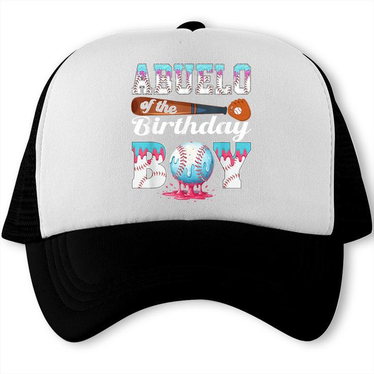 Baseball Ice Cream Drip Abuelo Of The Birthday Boy Trucker Cap
