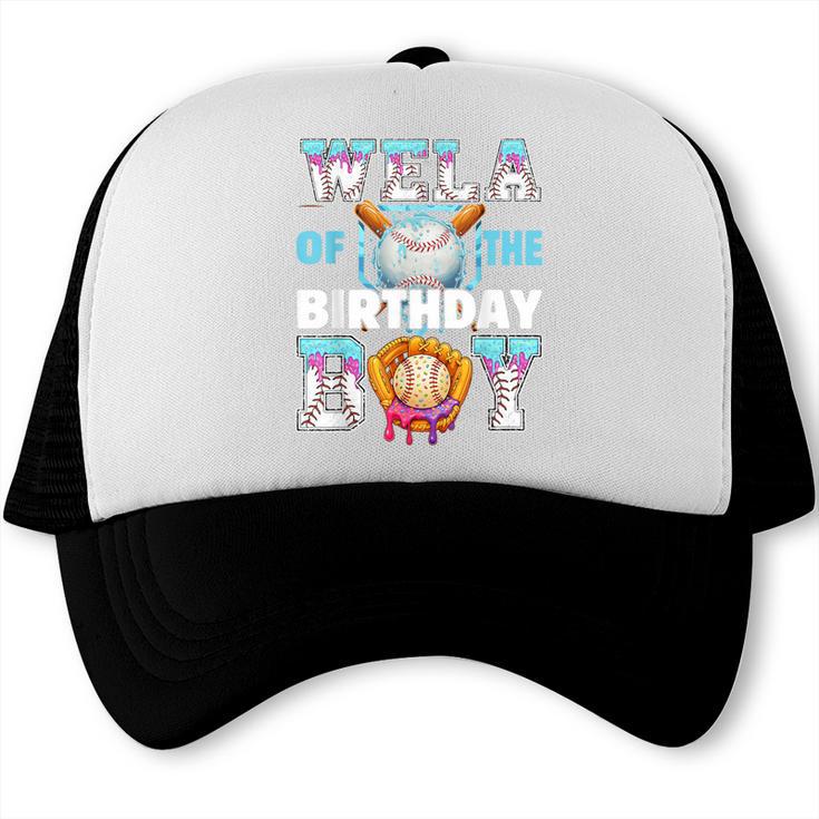 Baseball Ice Cream Drip Wela Of The Birthday Boy Trucker Cap