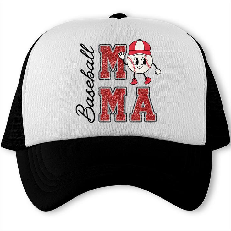 Baseball Mama Baseball Mom Game Day Senior Night Trucker Cap Baseball Mama Baseball Mom Game Day Senior Night Trucker Cap