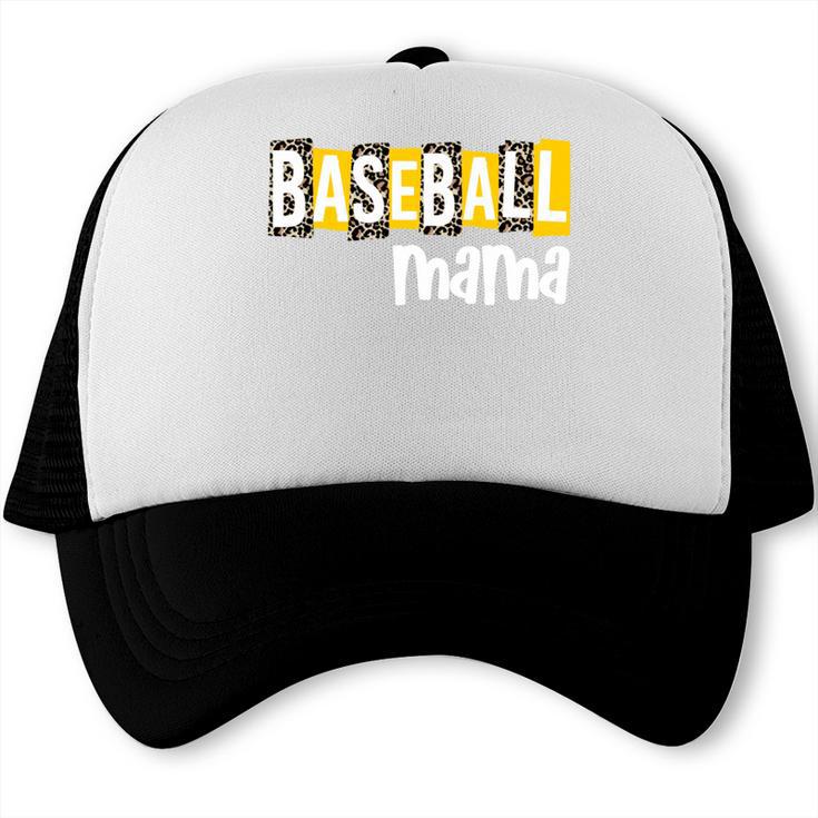 Baseball Mama Yellow Leopard Print Baseball Mom Gear Sports Trucker Cap Baseball Mama Yellow Leopard Print Baseball Mom Gear Sports Trucker Cap