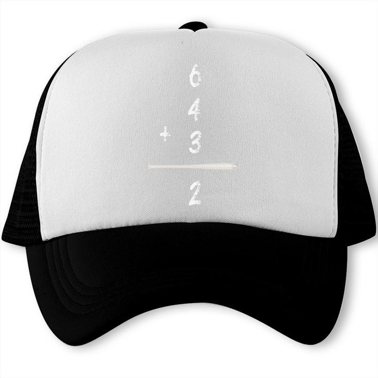Baseball Math 6 4 3 2 Double Play Cute Softball Game Premium Tri-Blend Trucker Cap