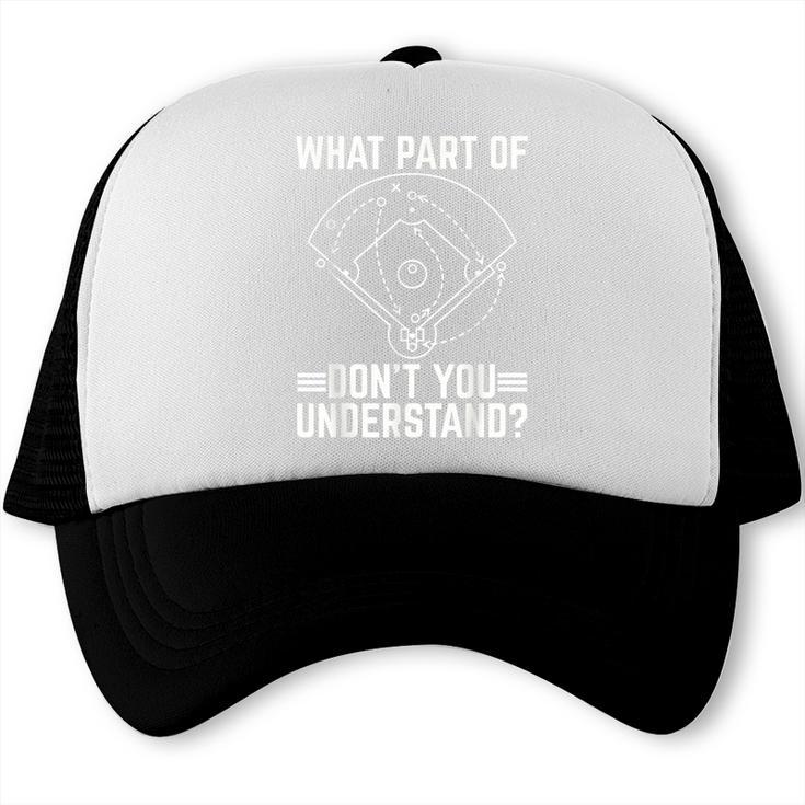 Baseball Math Double Play What Part Of Baseball Game Trucker Cap