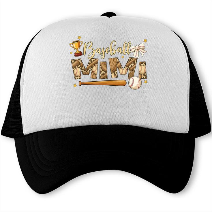 Baseball Mimi Vintage Baseball Lover Trucker Cap Baseball Mimi Vintage Baseball Lover Trucker Cap