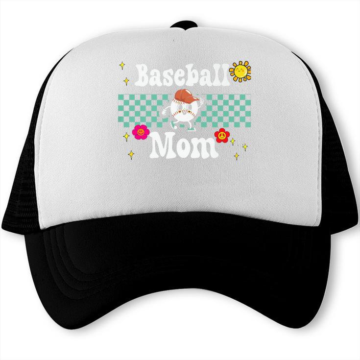 Baseball Mom Cute Retro Look Mothers Will Love Premium Trucker Cap Baseball Mom Cute Retro Look Mothers Will Love Premium Trucker Cap