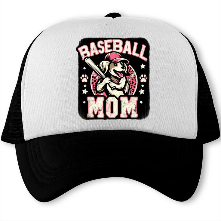 Baseball Mom Dog Mother's In My Baseball Mom Era Trucker Cap Baseball Mom Dog Mother's In My Baseball Mom Era Trucker Cap