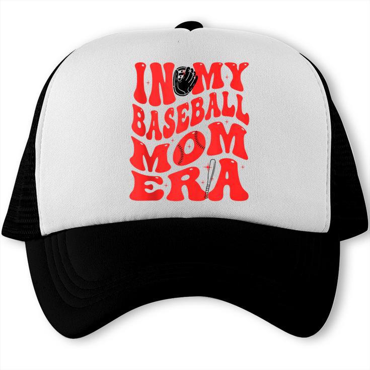 In My Baseball Mom Era Red Trucker Cap
