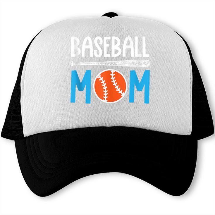 Baseball Mom Leopard Print Baseball Mama Women Mother's Day Trucker Cap
