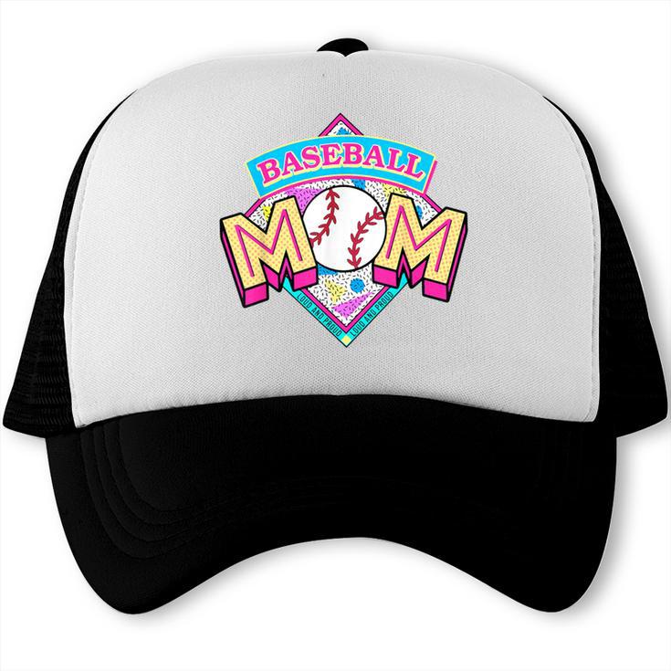 Baseball Mom Loud And Proud Game Day Sport Mother's Day Trucker Cap Baseball Mom Loud And Proud Game Day Sport Mother's Day Trucker Cap