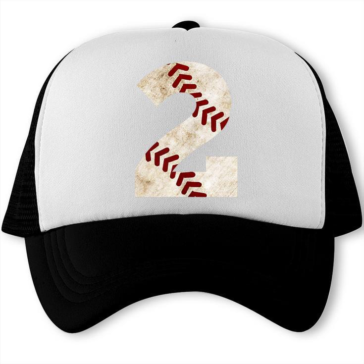 Baseball Mom Baseball Parent Number Two Baseball Gear 2 Trucker Cap