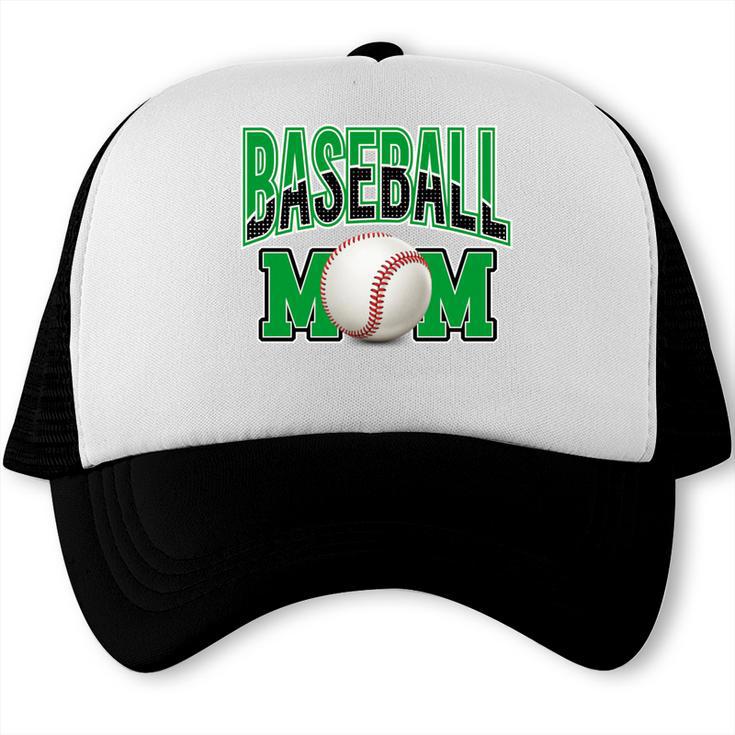 Baseball Mom Sports Green Trucker Cap Baseball Mom Sports Green Trucker Cap