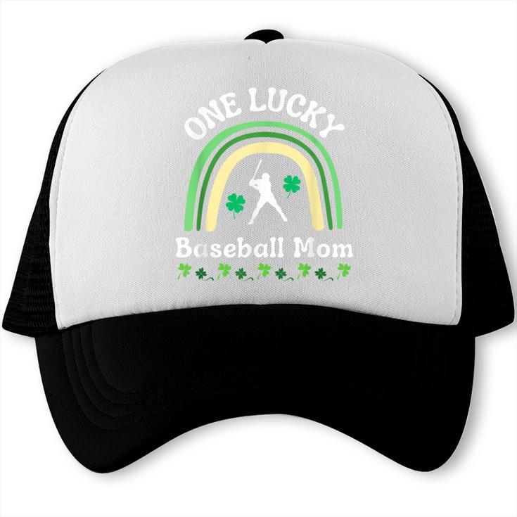 Baseball Mom St Patrick's Day Irish Shamrock Sports Trucker Cap