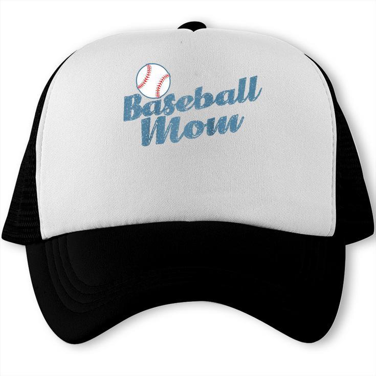 Baseball Mom Team Ball Sports Fan Raglan Baseball Tee Trucker Cap
