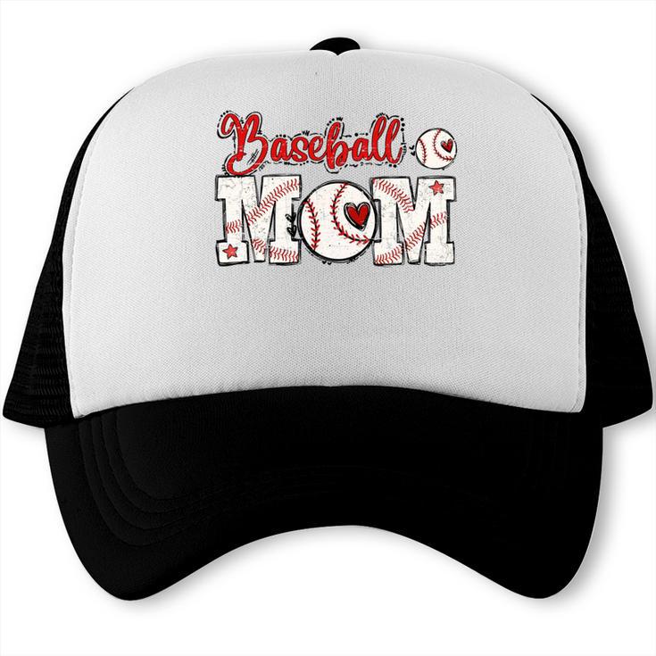 Baseball Mom Tee Mother's Day Mama Mother Holiday Trucker Cap Baseball Mom Tee Mother's Day Mama Mother Holiday Trucker Cap
