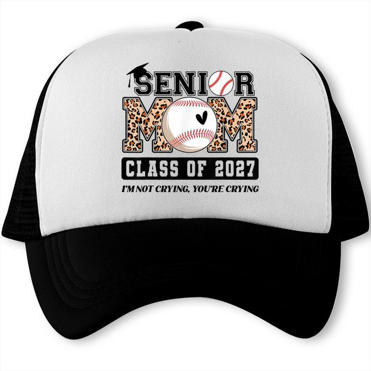Baseball Senior Class Of 2027 Senior 2027 Graduation Women Trucker Cap
