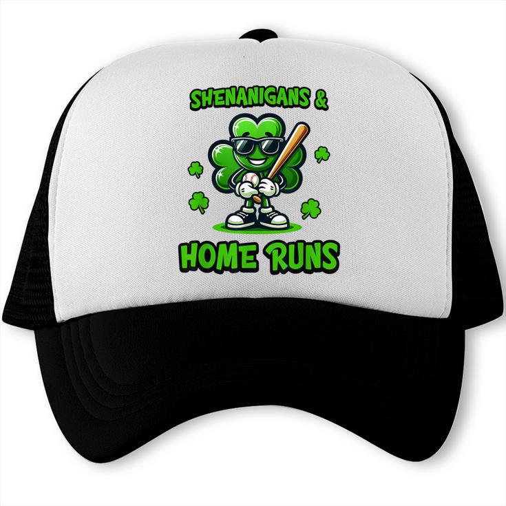 Baseball St Patrick's Day Irish Shamrock Trendy Trucker Cap Baseball St Patrick's Day Irish Shamrock Trendy Trucker Cap