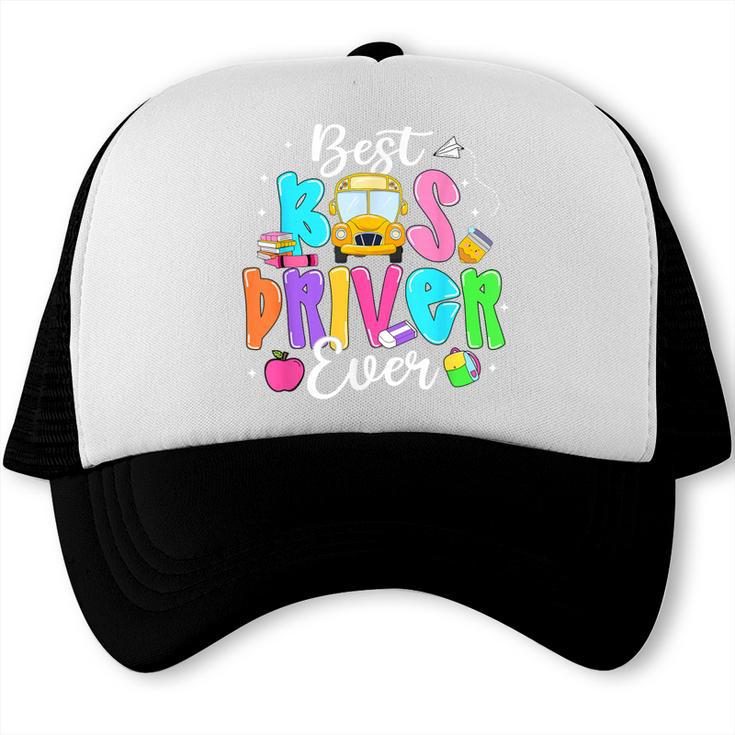 Best Bus Driver Ever Back To School Trucker Cap