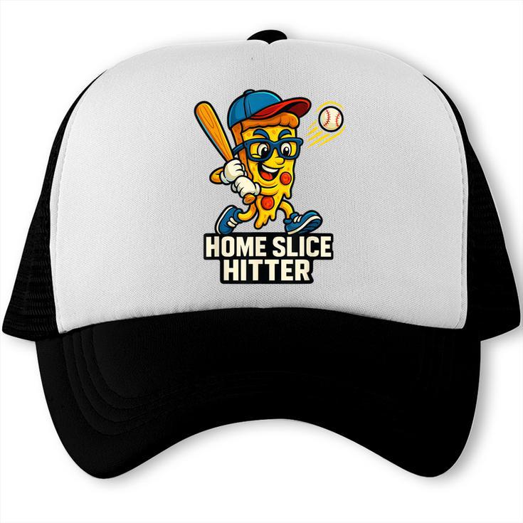 Boys Pizza Theme Baseball Home Hitter Trucker Cap