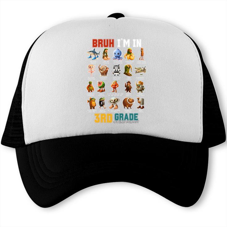 Bruh I’m In 3rd Grade Back To School Italian Brainrot Premium Tri-Blend Trucker Cap Bruh I’m In 3rd Grade Back To School Italian Brainrot Premium Tri-Blend Trucker Cap