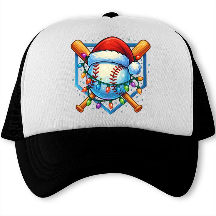 Christmas Baseball Drip For Boys Kids Ice Cream Drip Trucker Cap Christmas Baseball Drip For Boys Kids Ice Cream Drip Trucker Cap