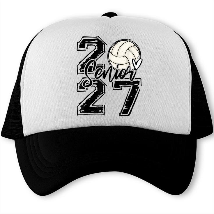 Class Of 2027 Volleyball Senior 2027 Back To School Trucker Cap