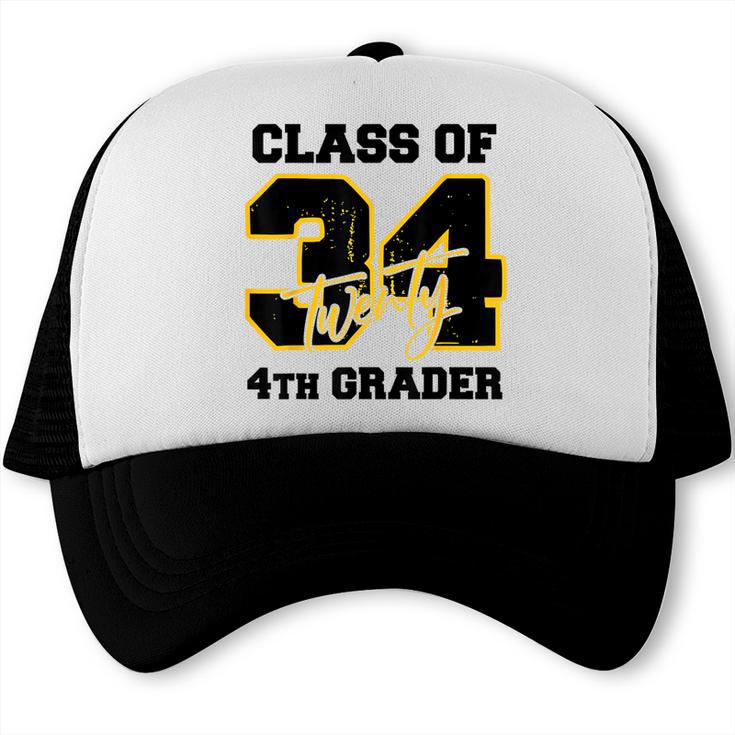 Class Of 2034 4th Grader Elementary School Back To School Trucker Cap Class Of 2034 4th Grader Elementary School Back To School Trucker Cap