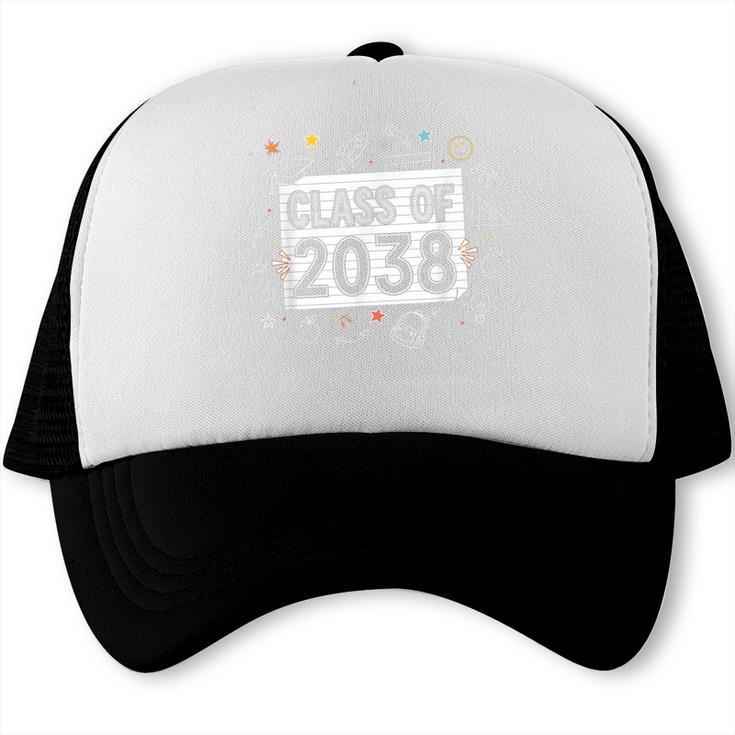 Class Of 2038 Grow Wiith Me School Back To School First Day Trucker Cap